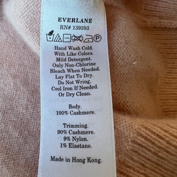Everlane 100% Cashmere Mock Neck Feather Light Sweater - Picture 9 of 9